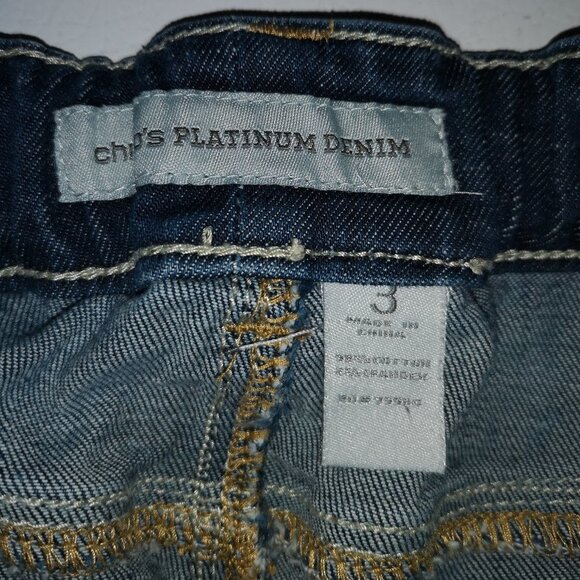 Chico's Ladies Platinum Denim Ultimate Fit Straight Leg Blue Jeans - Picture 3 of 11